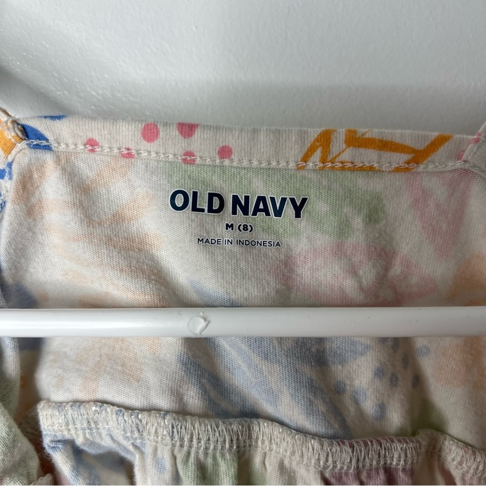 Old Navy Floral Sundress Girl’s Sz 8 - Picture 7 of 8